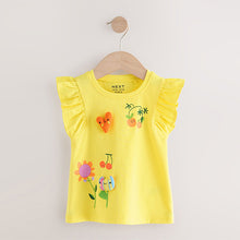 Load image into Gallery viewer, Red Flower Vest Tops 4 Pack (3mths-6yrs)