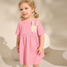 Load image into Gallery viewer, Pink Bunny Jersey Summer Dress (3mths-6yrs)