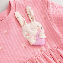 Load image into Gallery viewer, Pink Bunny Jersey Summer Dress (3mths-6yrs)