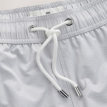 Load image into Gallery viewer, Grey Seersucker Swim Shorts