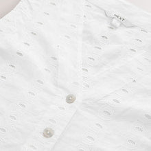 Load image into Gallery viewer, White Broderie Waistcoat