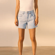 Load image into Gallery viewer, Bleach Rigid Denim Shorts