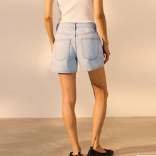 Load image into Gallery viewer, Bleach Rigid Denim Shorts