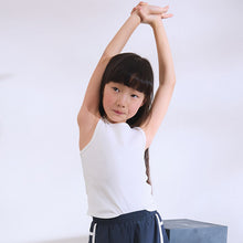 Load image into Gallery viewer, White Rib Vest (3-12yrs)