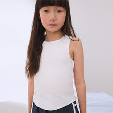 Load image into Gallery viewer, White Rib Vest (3-12yrs)