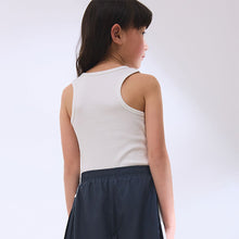Load image into Gallery viewer, White Rib Vest (3-12yrs)