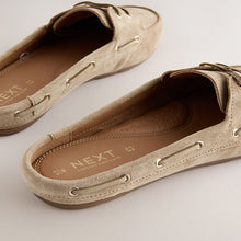 Load image into Gallery viewer, Sand Forever Comfort® Leather Round Toe Boat Mules