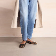Load image into Gallery viewer, Leopard Animal Print Standard/Wide Fit Ballerinas Shoes