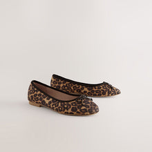 Load image into Gallery viewer, Leopard Animal Print Standard/Wide Fit Ballerinas Shoes