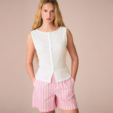 Load image into Gallery viewer, Ivory Textured Button Through Waistcoat