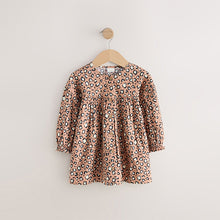 Load image into Gallery viewer, Animal Long Sleeve Button Through Dress (3mths-6yrs)