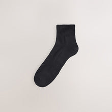 Load image into Gallery viewer, Black/White/Grey Essential Mid Trainer Socks 6 Pack