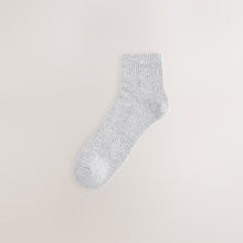 Load image into Gallery viewer, Black/White/Grey Essential Mid Trainer Socks 6 Pack