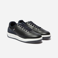 Load image into Gallery viewer, Men's sneakers made of navy leather France