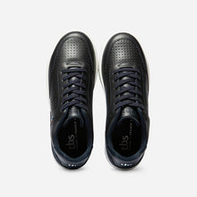Load image into Gallery viewer, Men's sneakers made of navy leather France