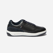 Load image into Gallery viewer, Men's sneakers made of navy leather France