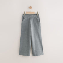 Load image into Gallery viewer, Charcoal Grey 1 Pack Wide Leg Jersey Trousers (3-12yrs)