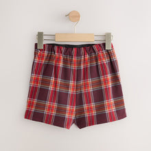 Load image into Gallery viewer, Burgundy Red Check Skort and Tights Set (3mths-6yrs)