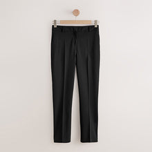 Load image into Gallery viewer, Black Slim Tailored Trousers With Wool