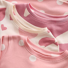 Load image into Gallery viewer, Pink/White Snuggle Pyjamas 3 Pack (3-12yrs)