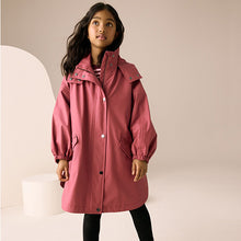 Load image into Gallery viewer, Berry Red Waterproof Raspberry Trench Coat (5-12yrs)