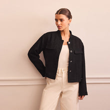 Load image into Gallery viewer, Black Boucle Jacket