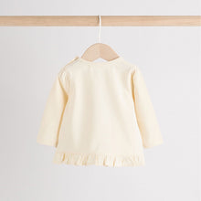 Load image into Gallery viewer, Cream Stripe Bunny Baby Long Sleeve Top and Leggings Set (0-18mths)