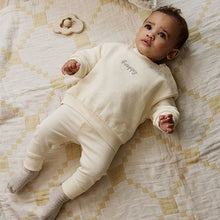 Load image into Gallery viewer, Cream Baby Sweater and Leggings Set 2 Piece (0-18mths)