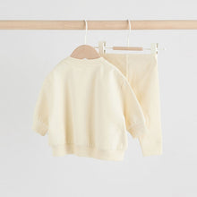 Load image into Gallery viewer, Cream Baby Sweater and Leggings Set 2 Piece (0-18mths)