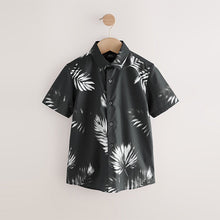 Load image into Gallery viewer, Mono Floral AOP Short Sleeve Printed Shirt (3-12yrs)