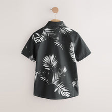 Load image into Gallery viewer, Mono Floral AOP Short Sleeve Printed Shirt (3-12yrs)