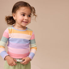 Load image into Gallery viewer, Rainbow Rib Long Sleeve T-Shirt (3mths-6yrs)