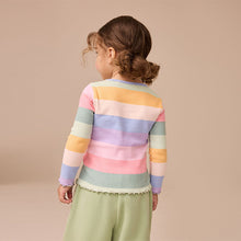 Load image into Gallery viewer, Rainbow Rib Long Sleeve T-Shirt (3mths-6yrs)