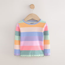 Load image into Gallery viewer, Rainbow Rib Long Sleeve T-Shirt (3mths-6yrs)