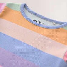 Load image into Gallery viewer, Rainbow Rib Long Sleeve T-Shirt (3mths-6yrs)