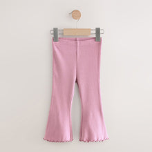 Load image into Gallery viewer, Mauve Purple Rib Flare Leggings (3mths-6yrs)