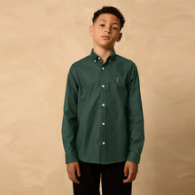 Load image into Gallery viewer, Dark Green Single Oxford Shirt (3-12yrs)