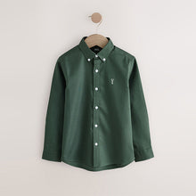 Load image into Gallery viewer, Dark Green Single Oxford Shirt (3-12yrs)
