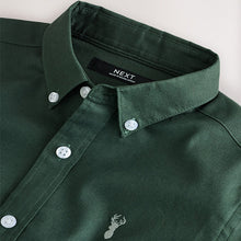 Load image into Gallery viewer, Dark Green Single Oxford Shirt (3-12yrs)