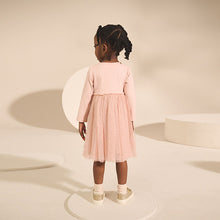 Load image into Gallery viewer, Pink Fairy Long Sleeve Mesh Party Dress (3mths-6yrs)