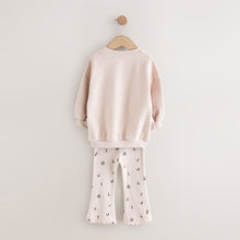 Load image into Gallery viewer, Light Pink Fairy Sweatshirt & Flare Leggings Set (3mths-4yrs)