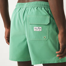 Load image into Gallery viewer, Sage Green Contrast Stitch Swim Shorts