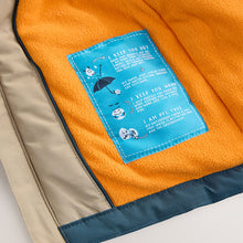 Load image into Gallery viewer, Navy/Turquoise Waterproof Warm Padded Coat (3mths-6yrs)
