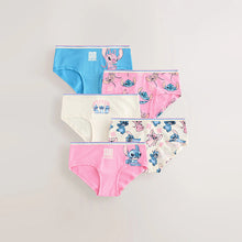 Load image into Gallery viewer, Pink/Blue Lilo and Stitch Hipsters 5 Pack (2-12yrs)