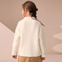 Load image into Gallery viewer, Ecru Fluffy Jumper (3-12yrs)