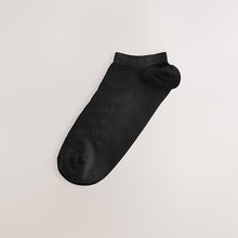 Load image into Gallery viewer, Black Active Low Rise Trainers Socks 5 Pack