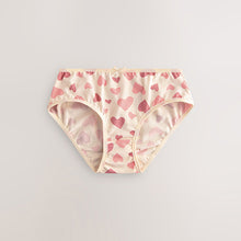 Load image into Gallery viewer, Pink Hearts Briefs 10 Pack (3-12yrs)
