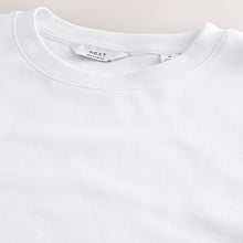 Load image into Gallery viewer, White Regular Fit Smart Soft Touch Heavyweight T-Shirt