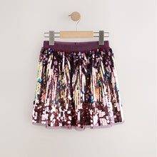 Load image into Gallery viewer, Purple Ombre Sequin Skirt (3-12yrs)