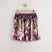 Load image into Gallery viewer, Purple Ombre Sequin Skirt (3-12yrs)